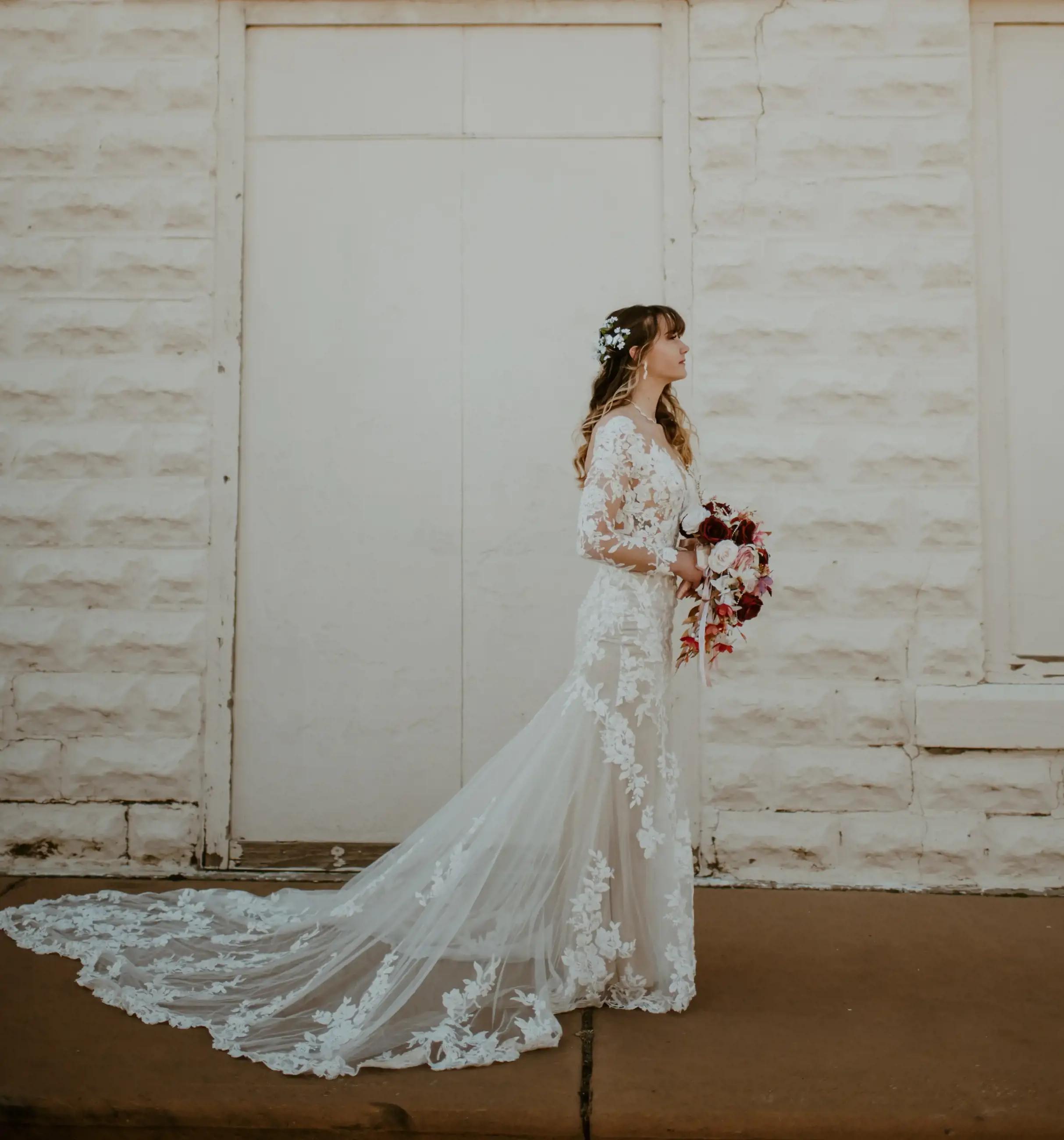Models wearing a Bridal dresses