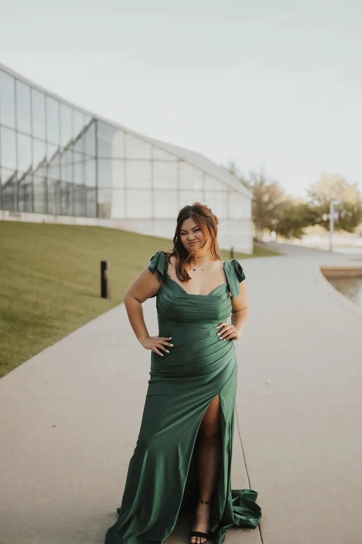 Model wearing a Formal dress
