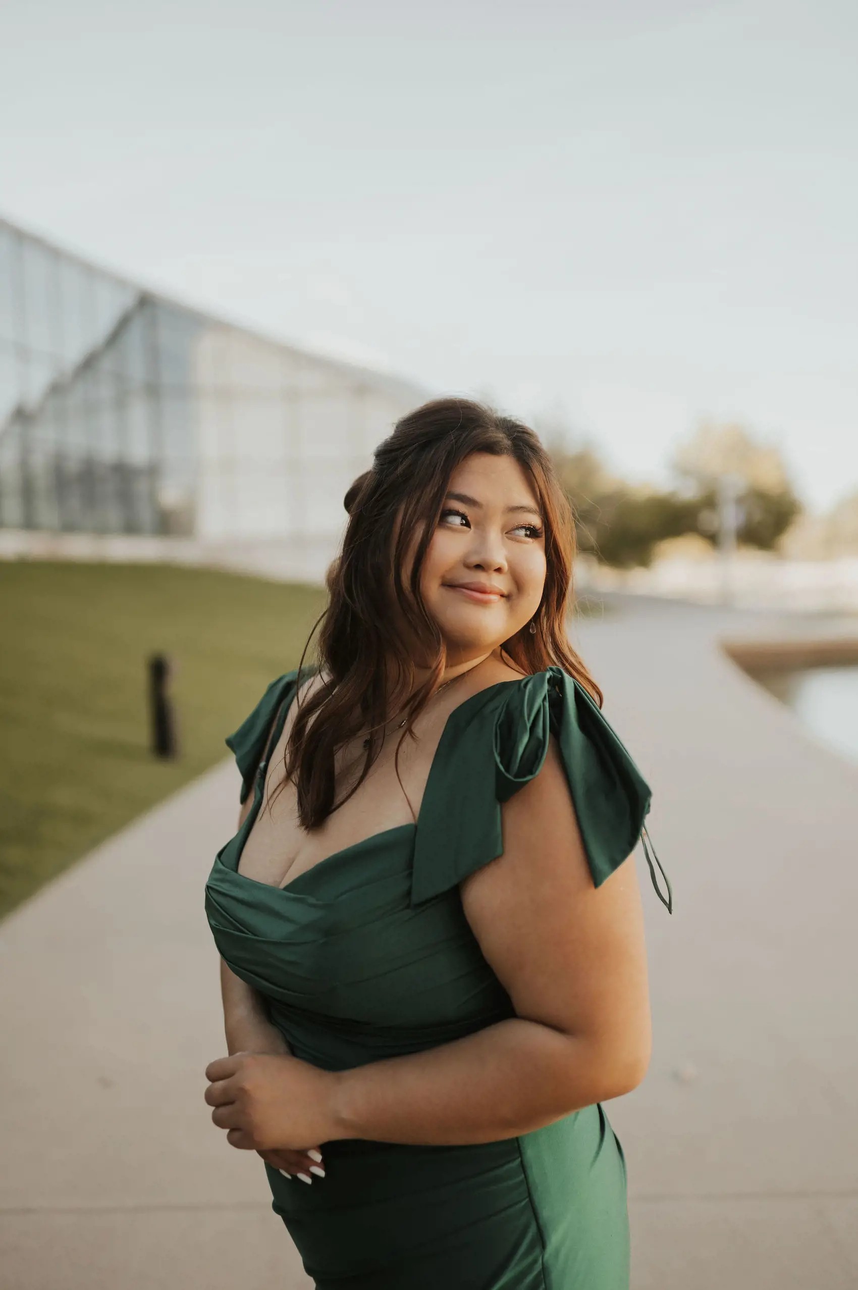 Model wearing a Formal dress