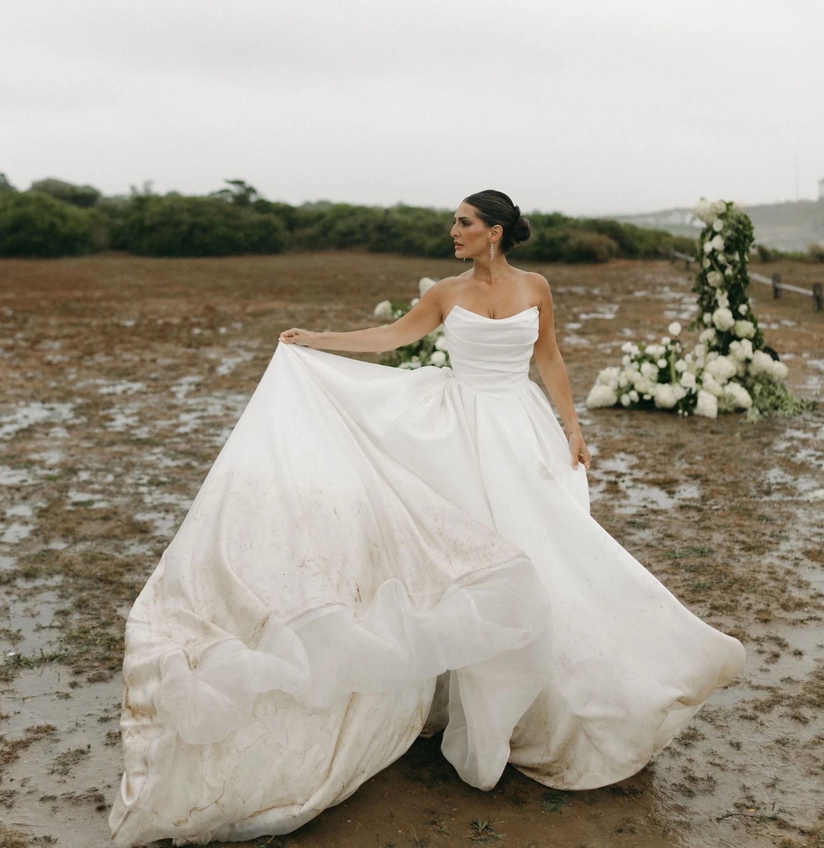Models wearing a Bridal dresses