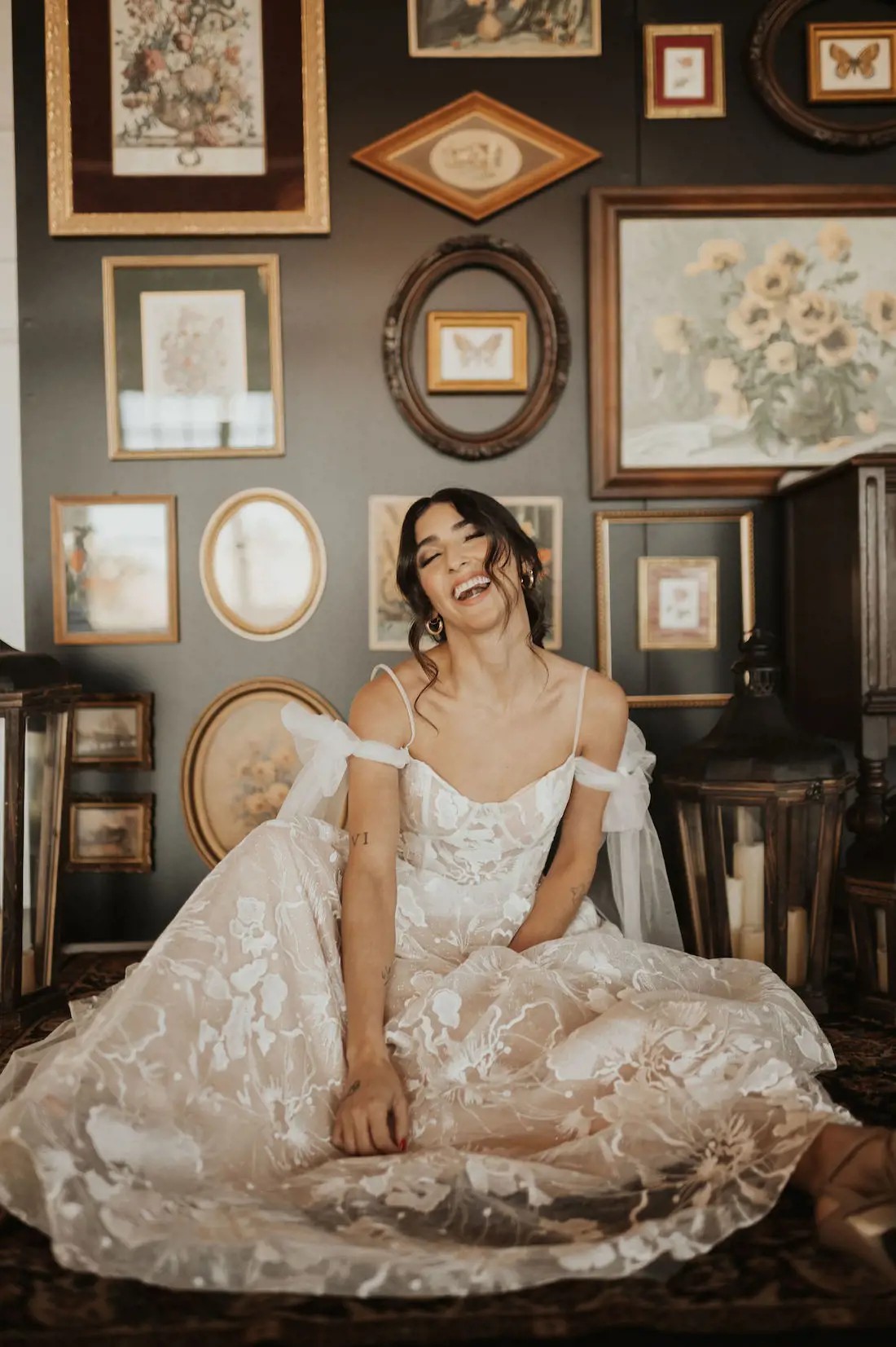 Models wearing a Bridal dresses