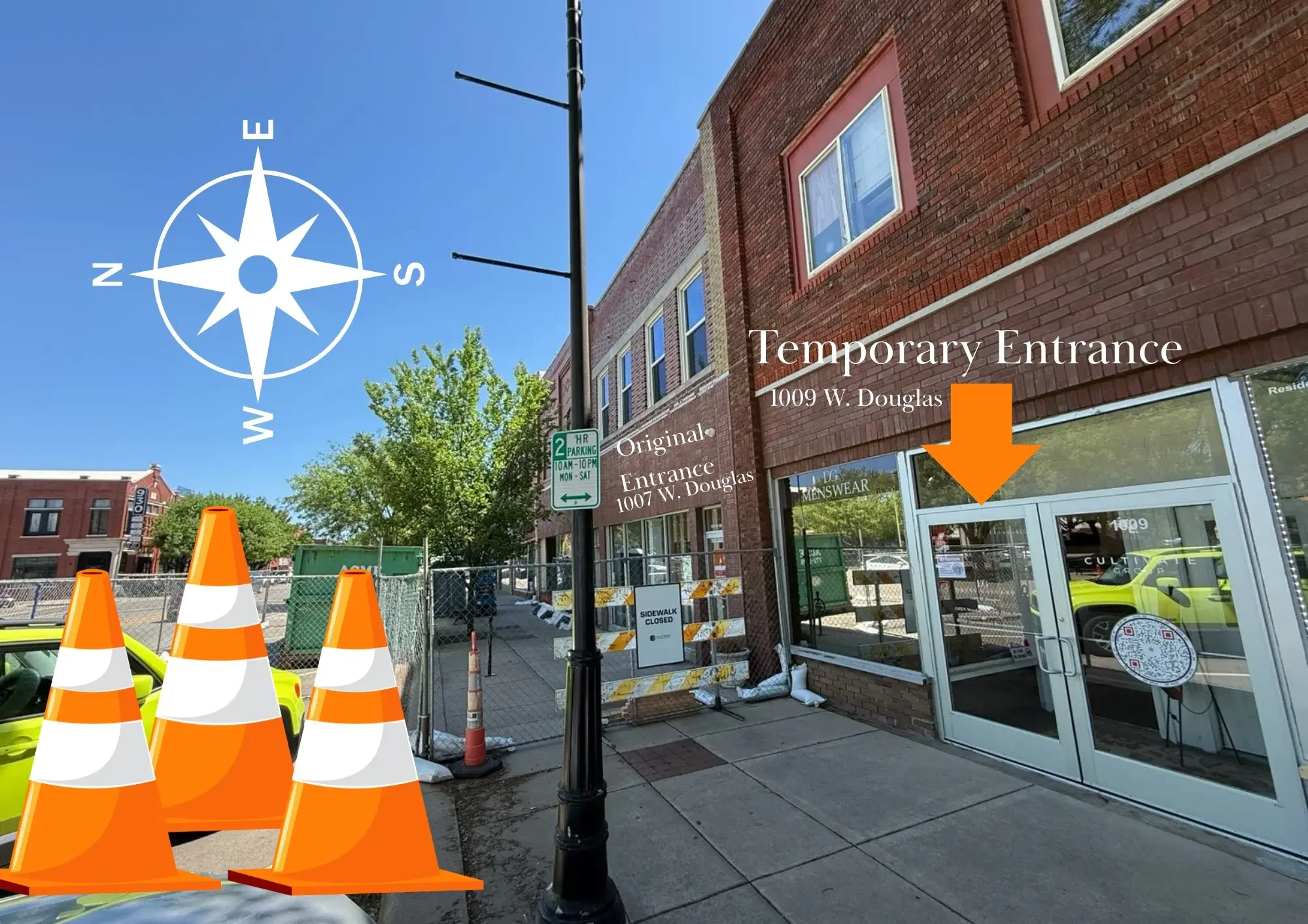 Temporary Entrance Information