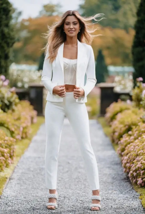 Women's White Tuxedo