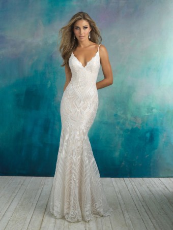 Allure Bridals Style #9508 #0 default Ivory/Champagne/Nude thumbnail