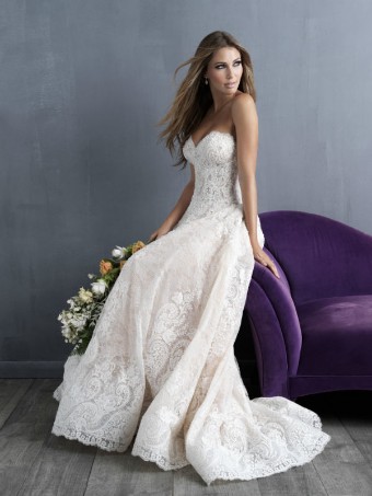 Allure Bridals Style #C481 #3 Champagne/Ivory/Nude/Silver thumbnail