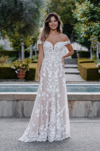 Allure Bridals Style #3508L #0 default Mocha/Ivory/Nude thumbnail