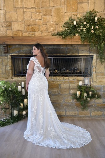 Stella York Style #7292ZZ #1 (IS-AL) Ivory Silver Lace and Ivory Tulle over Almond Gown thumbnail