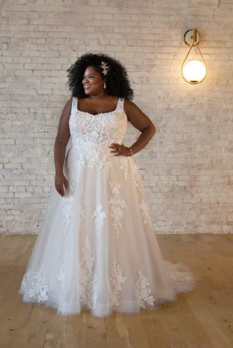 Stella York Style #7546SS #1 Ivory/Biscotti thumbnail