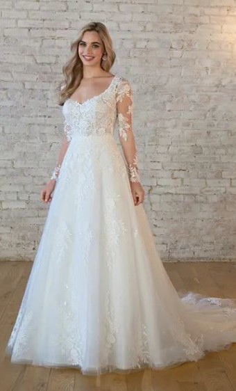 Stella York Style #7546LS #6 Ivory thumbnail