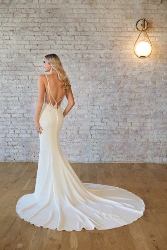 Stella York Style #7531 #1 (PI-PL) Pure Ivory Gown w Porcelain Tulle Illusion thumbnail