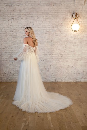 Stella York Style #7573 #1 (IV-BC) Ivory Lace Tulle and Regal Organza over Biscotti Gown thumbnail