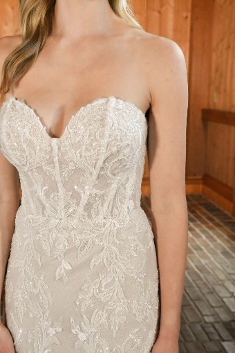 Essense of Australia Style #D3647 #2 (IVIV-IV) Ivory Lace & Tulle over Ivory Gown w Ivory Tulle Illusion thumbnail