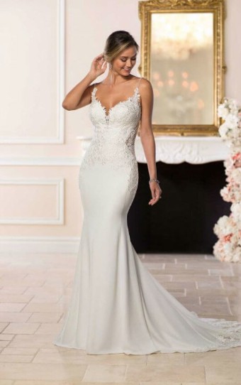 Stella York Style #6586 #0 default (IV-PL) Ivory Gown with Porcelain Tulle Illusion thumbnail