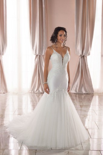 Stella York Style #6883 #0 default (IV-PL) Ivory Gown with Porcelain Tulle Illusion thumbnail