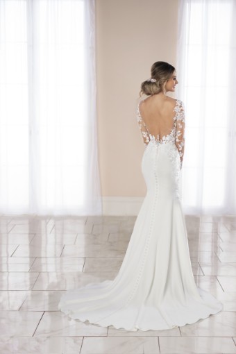 Stella York Style #6994LS #1 default (IV-PL) Ivory Gown with Porcelain Tulle Illusion thumbnail