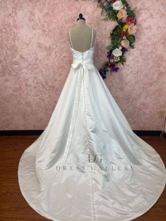 Ethereal bridal Style #Frankie #1 default Ivory Satin thumbnail