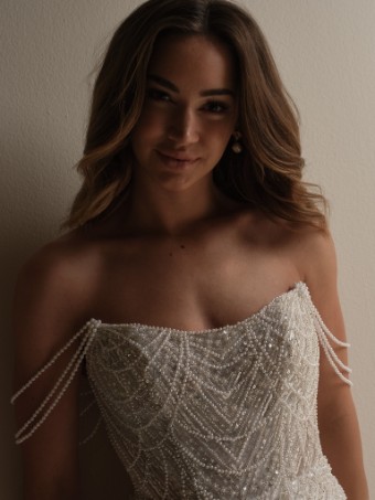 Maggie Sottero  Style #Constance #8 Ivory/Silver Accent over Soft Nude (gown with Natural Illusion) thumbnail