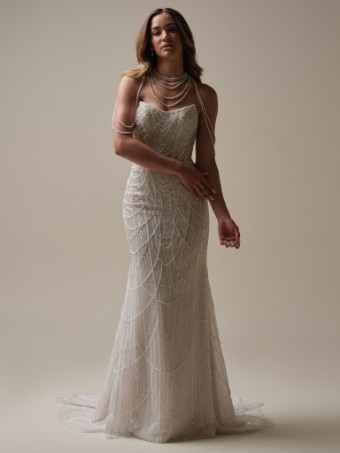 Maggie Sottero  Style #Constance #7 Ivory/Silver Accent over Soft Nude (gown with Natural Illusion) thumbnail
