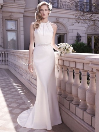 Casablanca Bridal Style #2128 #0 default Ivory/Silver thumbnail