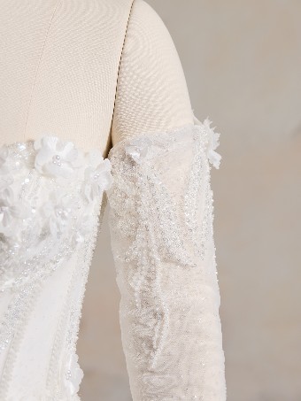 Maggie Sottero  Style #ATHLONE #10 Ivory/Silver Accent (gown with Ivory Illusion) thumbnail