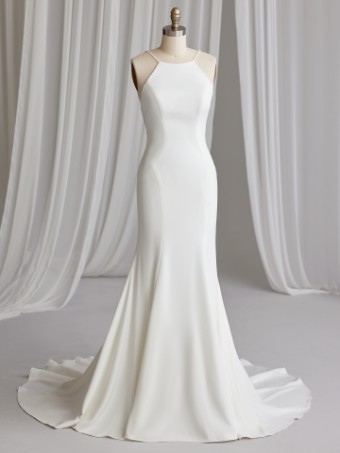 Maggie Sottero  Style #LOTTIE #3 Ivory (gown with Natural Illusion) thumbnail