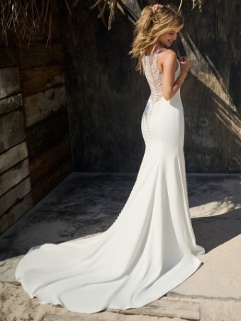 Maggie Sottero  Style #LOTTIE #1 Ivory (gown with Natural Illusion) thumbnail