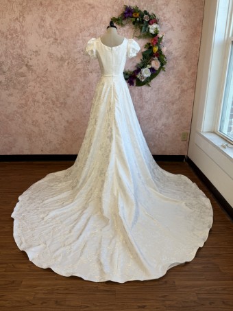Ethereal bridal Style #Meileen #1 Ivory/Jacquard thumbnail