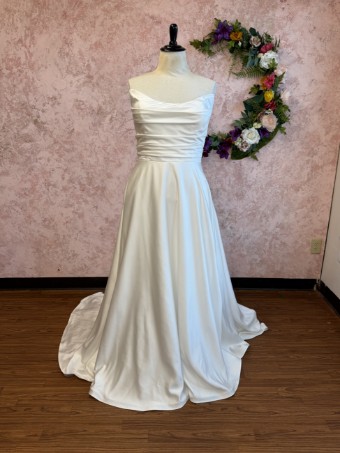 Ethereal bridal Style #Rhea #0 default Ivory Satin thumbnail