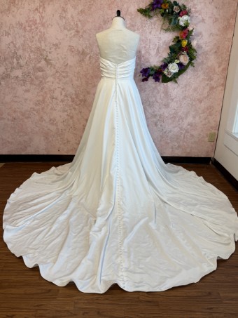 Ethereal bridal Style #Rhea #1 default Ivory Satin thumbnail