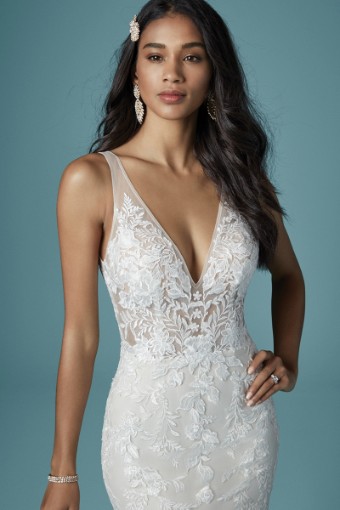 Maggie Sottero  Style #Greenley #2 default Ivory over Soft Nude (gown with Nude Illusion) Ivory (gown with Nude Illusion) thumbnail