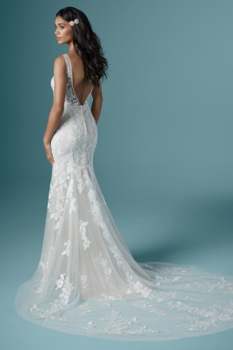 Maggie Sottero  Style #Greenley #1 Ivory over Soft Nude (gown with Nude Illusion) Ivory (gown with Nude Illusion) thumbnail