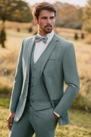 Allure Bridals Style #AM100-Brunswick-Jacket #3 Sea Glass thumbnail