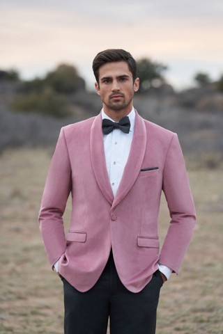 Allure Bridals Style #AM154-Venice Velvet-Jacket #0 default Dusty Rose thumbnail