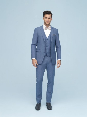 Allure Bridals Style #AM109-Brunswick-Elastic Waist Ultra Slim Pants #0 default Cornflower thumbnail