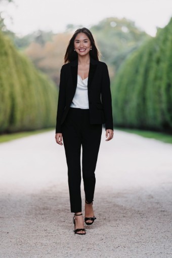 Allure Bridals Style #WL104-Women's Tuxedo-Cigarette Tux Pant #0 default Black thumbnail