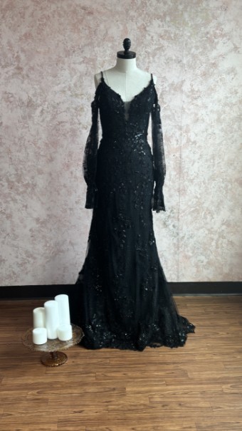 Ethereal bridal Style #Chaucer #0 default All Black thumbnail