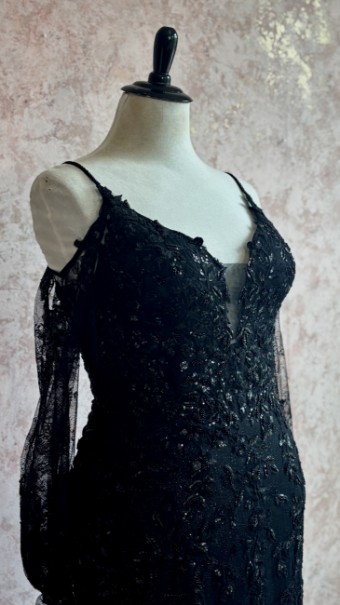 Ethereal bridal Style #Chaucer #8 All Black thumbnail