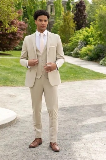 Larr Brio Style #Metro Suit Jacket - JSN316M2B 603 Tan #0 default Tan thumbnail