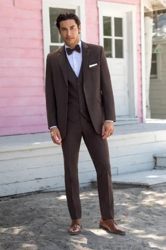 Larr Brio Style #Metro Suit Jacket - JSN316M2B 417 Cocoa #0 default Chocolate thumbnail