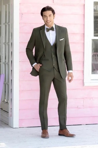 Larr Brio Style #Metro Suit Jacket - JSN316M2B 679 OD Green #0 default Green thumbnail