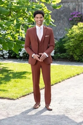 Larr Brio Style #Metro Suit Jacket - JSN316M2B 696 Rust #0 default Rust thumbnail