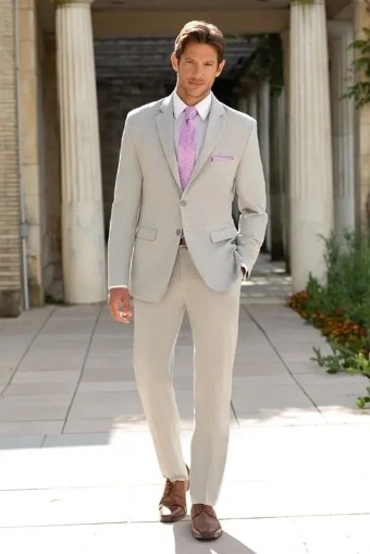 Larr Brio Style #Metro Suit Jacket - JSN306M2B 672 Light Grey #0 default Light Grey thumbnail
