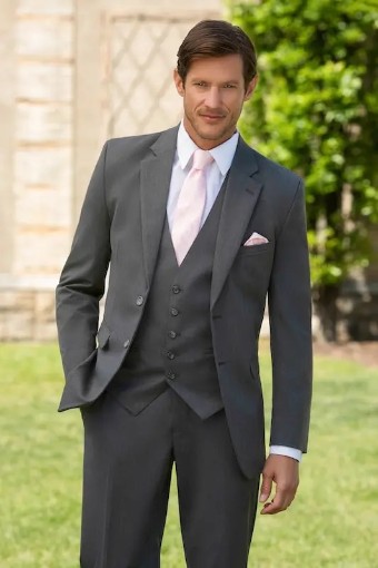 Larr Brio Style #Metro Suit Jacket - JSN306M2B 403 Medium Grey #0 default Grey thumbnail