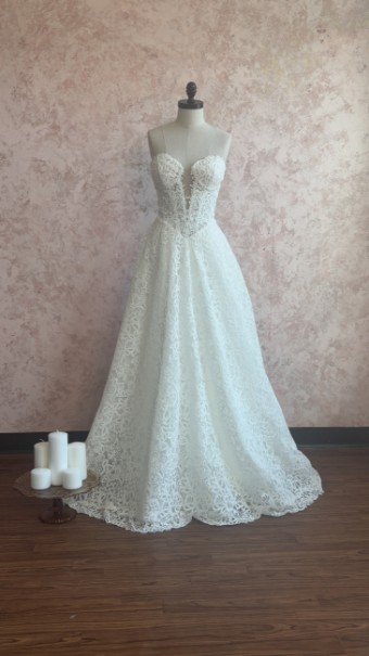 Ethereal bridal Style #Penner #2 Ivory/Ivory/Ivory thumbnail