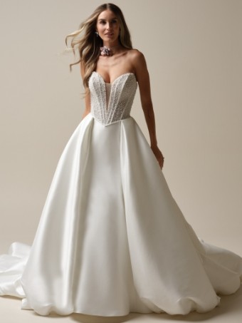 Maggie Sottero  Style #TINA MARIE #4 Ivory (gown with Natural Illusion) thumbnail