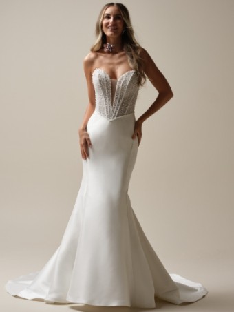 Maggie Sottero  Style #TINA MARIE #2 Ivory (gown with Natural Illusion) thumbnail