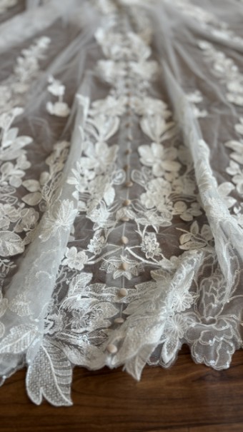 Opal and Lace Style #Letty #6 Ivory/Dark Champagne thumbnail