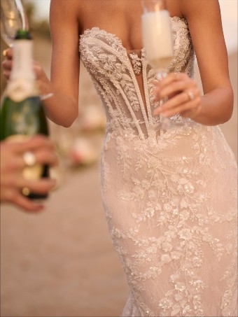 Maggie Sottero  Style #BENJIE ROYALE #6 Ivory over Blush (gown with Light Nude Illusion) thumbnail