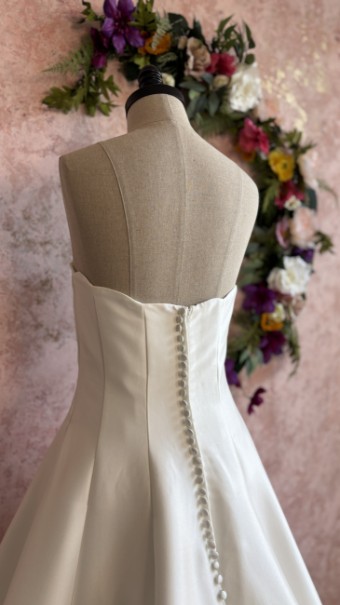 Ethereal bridal Style #Bijou #3 default Ivory Stretched Mikado thumbnail