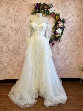 Ethereal bridal Style #Halo #2 Ivory thumbnail